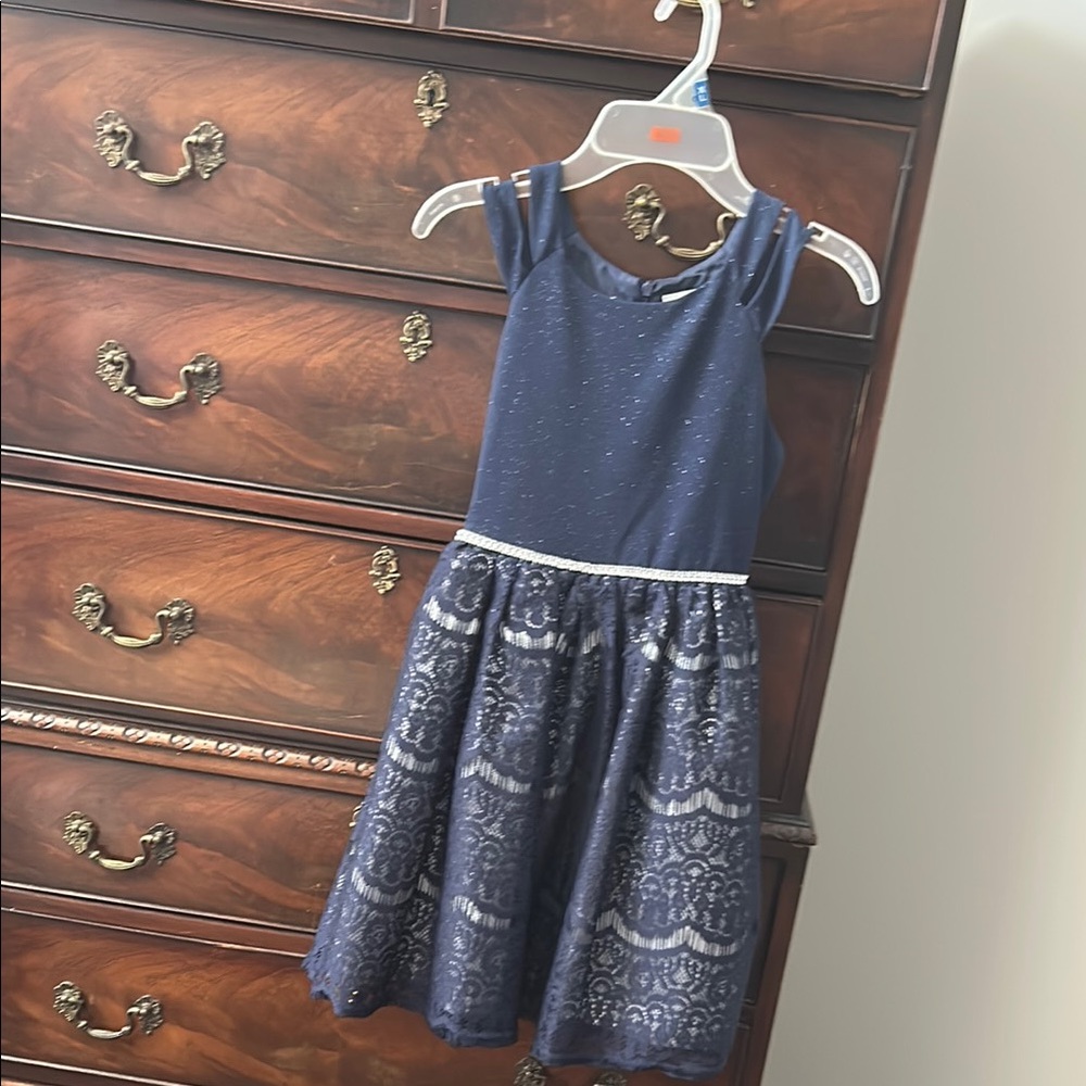 Sweet Heart Rose Blue Scoop Neck Sleeveless Sundress